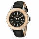 RELOJ INVICTA CON CORREA NEGRA DE CUERO, CAJA DE ACERO INOXIDABLE, CABALLERO