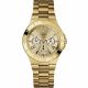 RELOJ GUESS CON CORREA DORADA DE ACERO INOXIDABLE, CAJA DE ACERO INOXIDABLE, DAMA