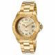 RELOJ INVICTA CON CORREA DORADA DE ACERO INOXIDABLE, CAJA DE ACERO INOXIDABLE, DAMA