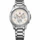 RELOJ TOMMY H CON CORREA PLATEADA DE ACERO INOXIDABLE, CAJA DE ACERO INOXIDABLE, DAMA