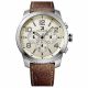 RELOJ TOMMY H CON CORREA MARRON DE CUERO, CAJA DE ACERO INOXIDABLE, CABALLERO
