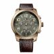 RELOJ TOMMY H CON CORREA MARRON DE CUERO, CAJA DE ACERO INOXIDABLE, CABALLERO