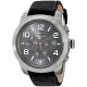 RELOJ TOMMY H CON CORREA NEGRA DE CUERO, CAJA DE ACERO INOXIDABLE, CABALLERO