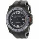 RELOJ TOMMY H CON CORREA NEGRA DE SILI, CAJA DE ACERO INOXIDABLE, CABALLERO