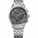 RELOJ TOMMY H CON CORREA PLATEADA DE ACERO INOXIDABLE, CAJA DE ACERO INOXIDABLE, CABALLERO