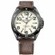 RELOJ TOMMY H CON CORREA MARRON DE CUERO, CAJA DE ACERO INOXIDABLE, CABALLERO