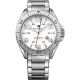 RELOJ TOMMY H CON CORREA PLATEADA DE ACERO INOXIDABLE, CAJA DE ACERO INOXIDABLE, CABALLERO