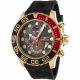 RELOJ INVICTA CON CORREA NEGRA DE SILI, CAJA DE ACERO INOXIDABLE, CABALLERO