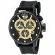 RELOJ INVICTA CON CORREA NEGRA DE SILI, CAJA DE ACERO INOXIDABLE, CABALLERO