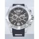RELOJ INVICTA CON CORREA NEGRA DE SILI, CAJA DE ACERO INOXIDABLE, CABALLERO