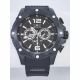 RELOJ INVICTA CON CORREA NEGRA DE SILI, CAJA DE ACERO INOXIDABLE, CABALLERO