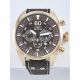 RELOJ INVICTA CON CORREA MARRON DE CUERO, CAJA DE ACERO INOXIDABLE, CABALLERO