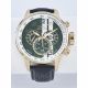 RELOJ INVICTA CON CORREA NEGRA DE CUERO, CAJA DE ACERO INOXIDABLE, CABALLERO