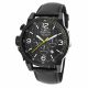 RELOJ INVICTA CON CORREA NEGRA DE CUERO, CAJA DE ACERO INOXIDABLE, CABALLERO