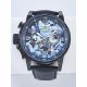 RELOJ INVICTA CON CORREA NEGRA DE CUERO, CAJA DE ACERO INOXIDABLE, CABALLERO