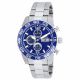 RELOJ INVICTA CON CORREA PLATEADA DE ACERO INOXIDABLE, CAJA DE ACERO INOXIDABLE, CABALLERO