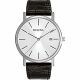 RELOJ BULOVA CON CORREA NEGRA DE CUERO, CAJA DE ACERO INOXIDABLE, CABALLERO