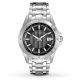 RELOJ BULOVA CON CORREA PLATEADA DE ACERO INOXIDABLE, CAJA DE ACERO INOXIDABLE, CABALLERO