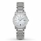 RELOJ BULOVA CON CORREA PLATEADA DE ACERO INOXIDABLE, CAJA DE ACERO INOXIDABLE, DAMA