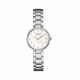 RELOJ BULOVA CON CORREA PLATEADA DE ACERO INOXIDABLE, CAJA DE ACERO INOXIDABLE, DAMA