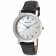 RELOJ BULOVA CON CORREA NEGRA DE CUERO, CAJA DE ACERO INOXIDABLE, CABALLERO