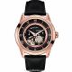 RELOJ BULOVA CON CORREA NEGRA DE CUERO, CAJA DE ACERO INOXIDABLE, CABALLERO