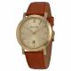 RELOJ BULOVA CON CORREA MARRON DE CUERO, CAJA DE ACERO INOXIDABLE, DAMA