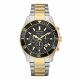 RELOJ BULOVA CON CORREA DOS TONOS DE ACERO INOXIDABLE, CAJA DE ACERO INOXIDABLE, CABALLERO