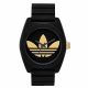 RELOJ ADIDAS CON CORREA NEGRA DE SILI, CAJA DE RESINA NEGRA, UNISEX