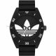 RELOJ ADIDAS CON CORREA NEGRA DE SILI, CAJA DE RESINA NEGRA, UNISEX