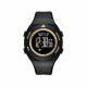 RELOJ ADIDAS CON CORREA NEGRA DE SILI, CAJA DE RESINA NEGRA, CABALLERO