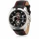 RELOJ CITIZEN CON CORREA NEGRA DE CUERO, CAJA DE ACERO INOXIDABLE, CABALLERO