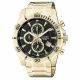 RELOJ CITIZEN CON CORREA DORADA DE ACERO INOXIDABLE, CAJA DE ACERO INOXIDABLE, CABALLERO