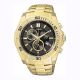 RELOJ CITIZEN CON CORREA DORADA DE ACERO INOXIDABLE, CAJA DE ACERO INOXIDABLE, CABALLERO
