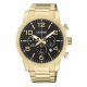 RELOJ CITIZEN CON CORREA DORADA DE ACERO INOXIDABLE, CAJA DE ACERO INOXIDABLE, CABALLERO