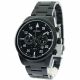 RELOJ CITIZEN CON CORREA NEGRA DE ACERO INOXIDABLE, CAJA DE ACERO INOXIDABLE, CABALLERO