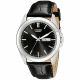 RELOJ CITIZEN CON CORREA NEGRA DE CUERO, CAJA DE ACERO INOXIDABLE, CABALLERO