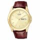 RELOJ CITIZEN CON CORREA MARRON DE CUERO, CAJA DE ACERO INOXIDABLE, CABALLERO