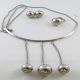 JUEGO  CADENA ARETES ANILLO