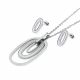 JUEGO CADENA DIJE ARETES