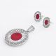 JUEGO CADENA DIJE ARETES