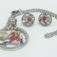 JUEGO CADENA DIJE ARETES