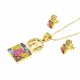 JUEGO CADENA DIJE ARETES