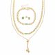 JUEGO (ARETES/CADENA/PULSERA)
