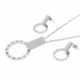 JUEGO CADENA ARETES