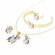 JUEGO  ARETES CADENA PULSERA ANILLO