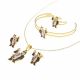 JUEGO  ARETES CADENA PULSERA ANILLO