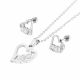 JUEGO  CADENA ARETES DE ROSCA