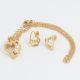 JUEGO  CADENA ARETES DE ROSCA