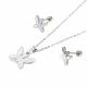 JUEGO  CADENA ARETES DE ROSCA